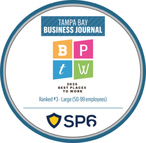 Tampa Bay Business Journal Best places to work 2025 winner badge