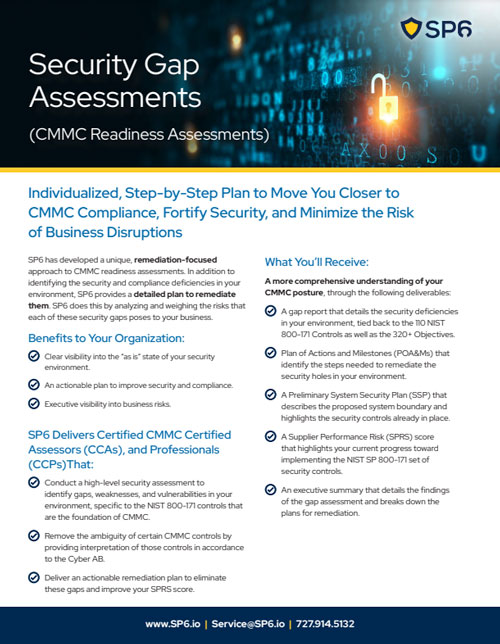 SP6 Gap Assessments